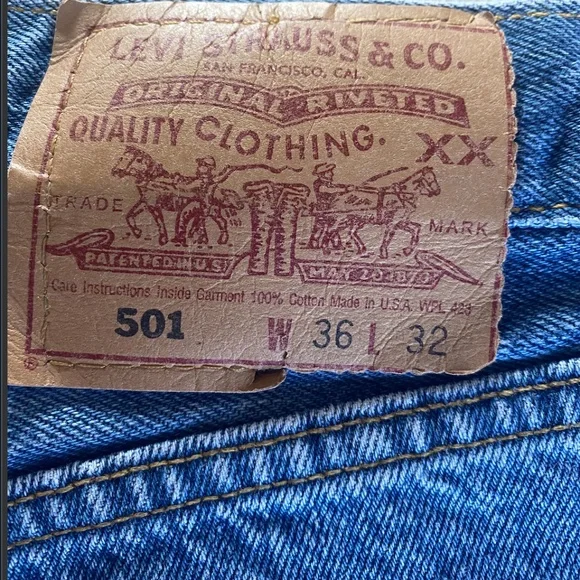 VINTAGE USA LEVIS 501 🔥 33/31 - Picture 6 of 16